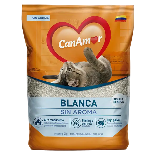 Arena para gatos sin aroma