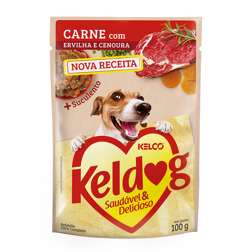 Premia a tu perro con Keldog Carne, Guisantes y Zanahoria en salsa (100g). Receta al vapor completa y nutritiva para su vitalidad. ¡Pídelo aquí!
